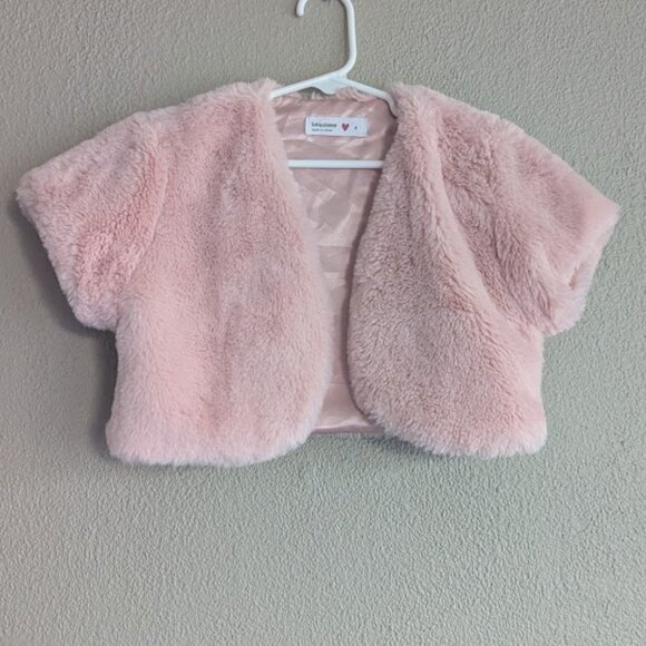 Beautees Other - Girls Pink Faux Fur Bolero Jacket – Size 8